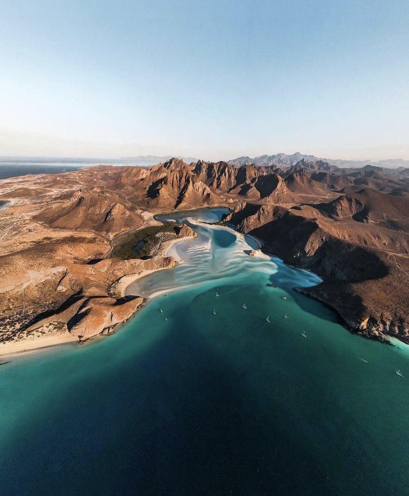 Baja California aerial view - Luxury catamaran destination